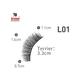 Bronson Professional Eyelash Set 3D False Long And Natural Eye Makeup No. L01 10's - Eyelashes
