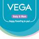 Vega Baby & Mom Comb & Brush Set Blue 1's - Baby Grooming
