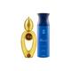Ajmal Wisal Dhahab EDP Fruity Floral Perfume And Blu Homme Deodorant Aquatic Woody Fragrance 250 ml - Men Perfumes (Edt/Edp)