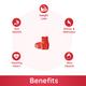 Purna Gummies Sugar Free Apple Cider Vinegar for Adults and Kids Better Digestion and Clear Skin 30's - Apple Cider Vinegar - Acv