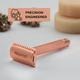 Hajamat Scythe Safety Razor, Ultra High Grade Stainless Steel 304, Rose Gold Finish 1's - Razors & Cartridges