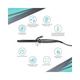 Berina LCD Hair Curling Iron Tong BC-211 450 gm - Multi-Stylers