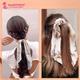 Majestique Hair Scarf Scrunchies Printed Satin Scrunchies Elastic Hair Ribbon Hair Ties Bow Scrunchies - White 1's - Hair Clips/Bands