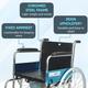 Entros Wheelchair with Commode Mode (EHS-609U) - Walker & Walking Stick