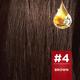 Revlon Color 'N Care Nourishing Permanent Hair Color - 4 Brown Sachet HAIR color cream20g (when packed),Cream Developer 30ml (when packed) 1's - Crème