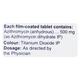 Azicip 500mg Tablet 3'S - Bacterial Infections-Mac