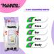 Pawpaya Pet Wipes Pull Pack 20 x 18 cm 100's - Pet Grooming