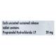Inderal LA 20mg Tablet 15'S - Hypertension-Bet