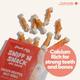Purple Tails Sniff N Snack Dog Treats Chicken Wrapped Milky Bones 70 g - Pet Healthcare