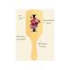 Allure Personalised Paddle Hair Brush Letter I 1's - Hair Brushes