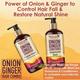 WishCare Onion Ginger Shampoo - Onion Shampoo for Hairfall Control - Paraben and Sulphate Free 300 ml - Shampoos