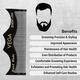 Vega Moustache Comb (HMBC - 194) 1's - Hair Combs
