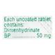 Gravol 50mg Tablet 10'S - Vertigo-Ant