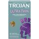 Trojan Lubricated Condoms - Ultra Thin 12's - Plain/Flavoured Condoms