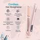 Vega Go Mini Cordless Hair Straightener for Women with Power Bank for Mobile and Travel Friendly 280 gm - Straighteners