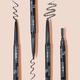 Half N Half Arch Eyebrow Artist Long Lasting Autometic Eyebrow Pencil & Brush, Natural Brown-05 0.4 g - Eyebrow Pencils & Enhancers