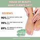 House of Beauty Aloe Vera Paraffin Foot Socks For Home Pedicure To Smoothen Cracked Heels (1Pair) 1's - Manicure & Pedicure Kits
