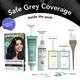 Paradyes Natural Black Timeless Permanent Creme Hair Colour for Grey Coverage, 1.0 Natural Black 160 gm - Crème