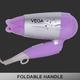 VEGA Galaxy 1100w Foldable Hair Dryer (VHDH-06) Color May Vary 1 gm - Hair Dryers