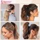 Majestique Satin Silk Scrunchies Ponytail Holder Hair Accessories Hair Ties For Women and Girl Best Gift - Multicolor 4's - Hair Clips/Bands