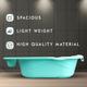 R for Rabbit Kiddie Kingdom Splash With Sling Bath Tub - Sea Green 1's - Bathing Essentials