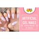 Nails On Board Handmade Press On Gel Nails- Holographic Pink Free size 50 gm - Nail Care