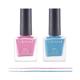 Colorsoul Bliss Vegan Nail Enamel, Pink Pie, Icey Blue, B02, B20 (Pack of 2 x 8 ml) 1's - Nail Polish