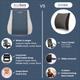 Accusure MG01 Body Massager 1's - Abdomen/Neck/Arm/Elbow Supports