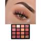 Miss Rose 16 Highly Pigmented Multi - Color Glitter & Matte Eyeshadow Palette 7001 - 007Z01 20 gm - Face Palettes