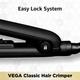 Vega Classic Hair Crimper With Ceramic Coated Plates (VHCR-01) Black 1s - Multi-Stylers
