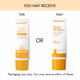 WishCare Vitamin C Pure Glow Brightening Sunscreen for Dry Skin - SPF50 PA++++In-Vivo Tested (50ml) - Face Sunscreen