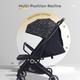 R for Rabbit Pocket Air Stroller - Black 1's - Baby Safety
