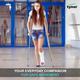 Tynor Auxiliary Crutch (M) (L 21) - Silver - Others Ortho Supports