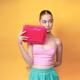 Colorbar Lips and Lashes Box Pouch - Neon Pink 240gm 1's - Makeup Pouches