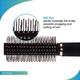 Vega Round Hair Brush for Women and Men Ideal for Adding Curls, Volume and Waves in Hair (E33-RB) 65 gm - Hair Brushes