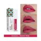 Just Herbs Ayurvedic Matte Liquid Lipstick with Long Lasting, Hydrating, Peony Pink 2ml - Liquid Lipsticks