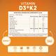 Rasayanam Vitamin D3 K2 (MK-7) Tablets 120's - Multi-Vitamins