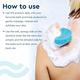 GUBB Dual Massage Bath Sponge - Blue 50 gm - Sponges & Applicators