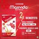 Maxvida High Protein Powder - Vanilla Flavour (Refill Pack) 500 g - Protein Drink