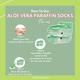House of Beauty Aloe Vera Paraffin Foot Socks For Home Pedicure To Smoothen Cracked Heels (1Pair) 1's - Manicure & Pedicure Kits