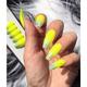 Nails On Board Handmade Press On Gel Nails- Holographic Lemon Yellow X Small 50 gm - Nail Care