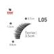 Bronson Professional Eyelash Set 3D False Long And Natural Eye Makeup No. L05 10's - Eyelashes