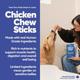 Purple Tails Sniff N Snack Dog Treats Chicken Chew Sticks 100 g - Pet Healthcare
