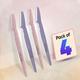 Vega Smooth Eyebrow Shaper for Women for Face, Eyebrows, Upperlips, Chin, Forehead, ESS-04 4's - Face & Eyebrow Razors