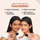The Derma Co. 2% Niacinamide High Coverage Foundation, 1% Hyal. Acid and SPF 40 PA+++ for 12 Hr - 01 Ivory 30 gm - Foundation