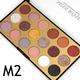 Miss Rose 12 Color Eyeshadow & 6 Color Glitter Palette 7001 - 82 M2 32 gm - Face Palettes