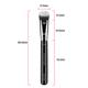 Miss Claire M42 - Precision Flat Angled Brush (Chrome) 1's - Face Brush