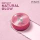 Ponds Natural Glow Face Powder, Pink Glow - 30 gm - Talcum Powders