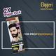 Bigen Men's Beard Color - B101 Black (40gm+40gm) 2's - Beard Colour