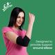Flamingo Elbow Support (OC - 2021) (L) - Black - Abdomen/Neck/Arm/Elbow Supports